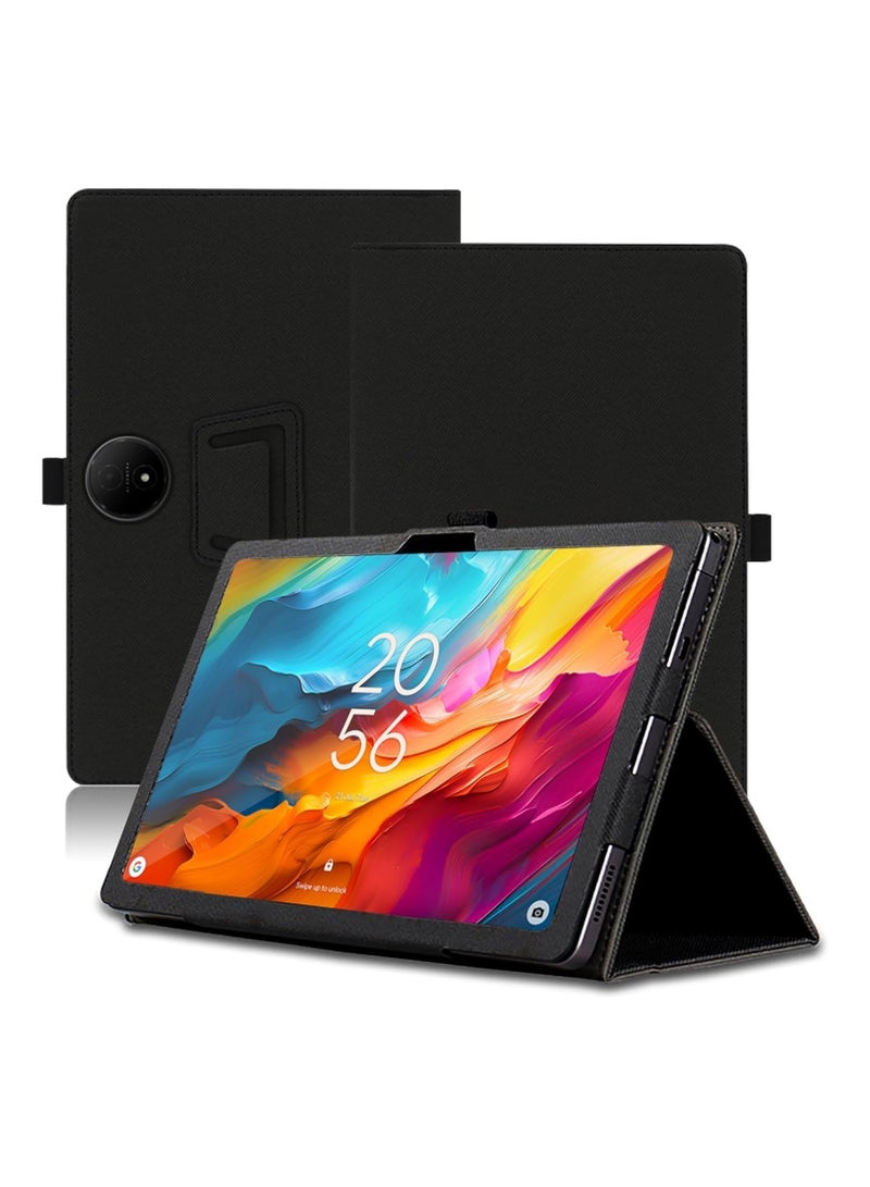 general Case Compatible with TCL NXTPAPER 14 14.3 inch 2024 PU Leather Protective Cover Case with Magnetic and Seat Belt for TCL NXTPAPER 14 Tablet  - Image 1