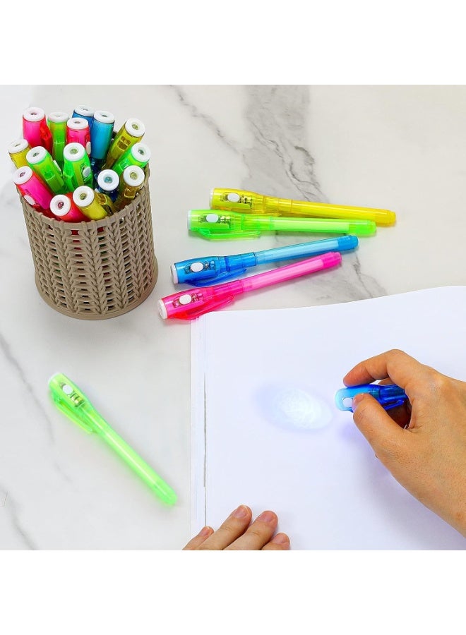 LuckyNov Invisible Ink Pen, UV Pen,12Pcs Disappearing Ink Pen with UV Light, Magic Marker for Secret Message Kids Party Favors Ideas Gifts, Classroom Prizes Goodie Bags, Drawing Writing Pen Highlighter Funny Drawing Hidden Secret Pen - Image 5