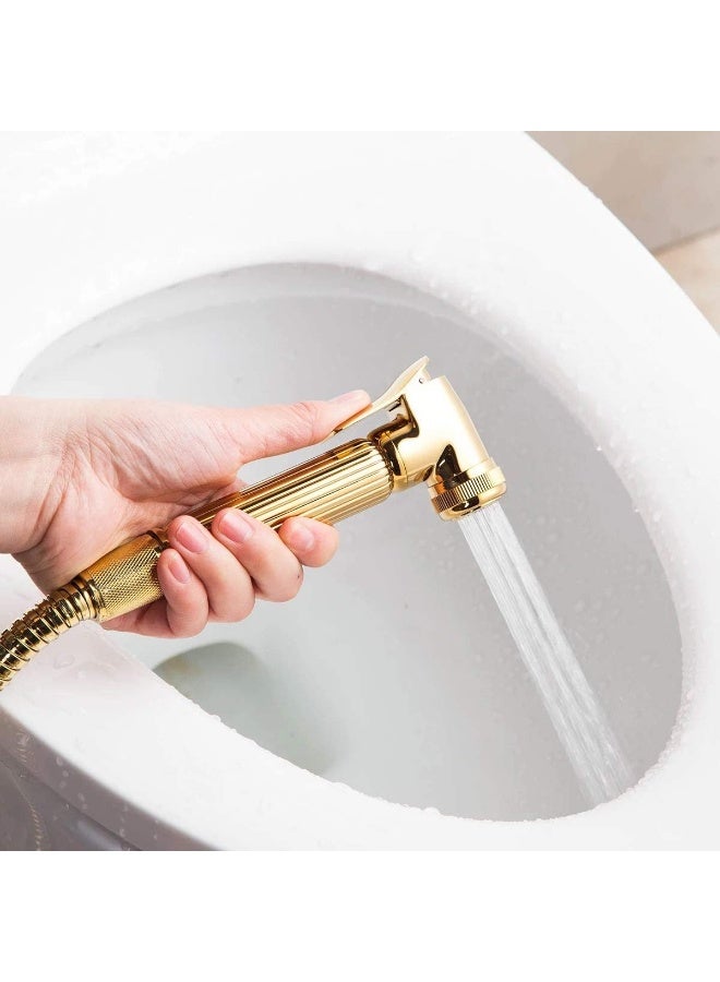 PRIME SOLE Premium Handheld Bidet Sprayer Kit with High-Pressure Flow Control - Ergonomic Wall-Mounted Personal Hygiene Solution for Modern Bathrooms - Durable Solid Metal Leak-Proof Bathroom Sprayer Set - Image 4