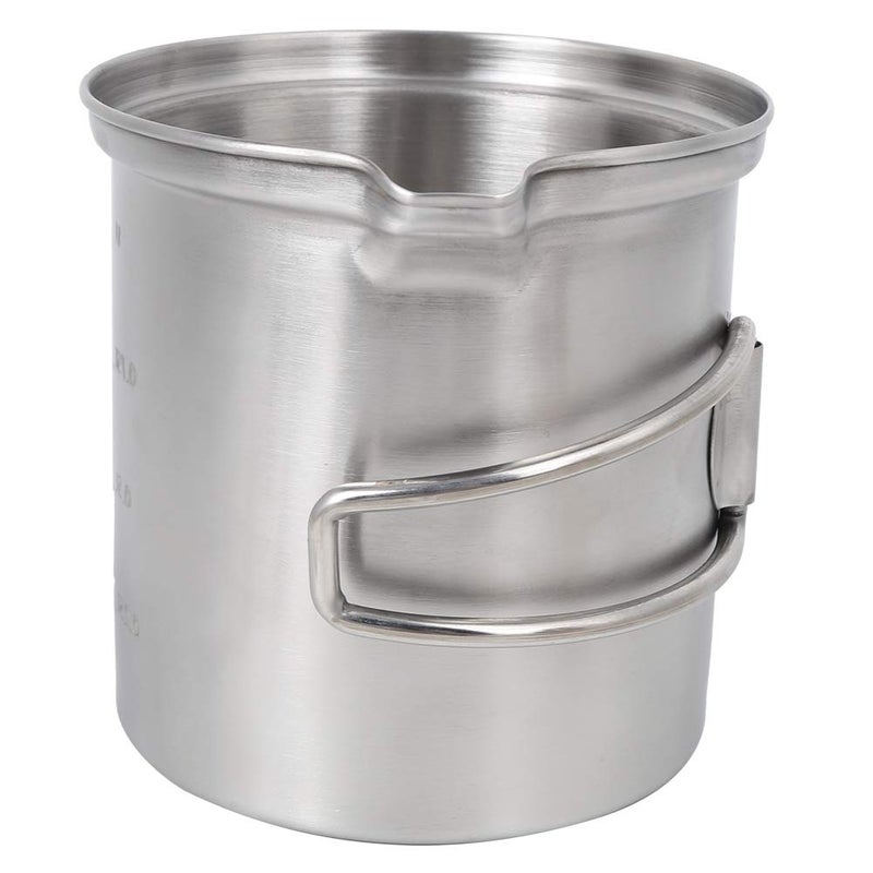 Portable Stainless Steel Camping Cookware Set With Foldable Handle And Storage Bag - Image 3