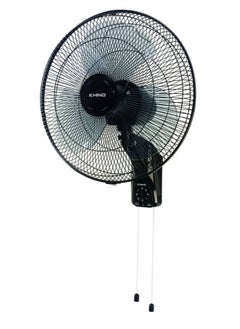KHIND 16 Inch WALL FAN, 3 Leaf AS Blade, 3 Speed Manual Control, Built-in Thermal Fuse, Double Pull Chord, WF16K2 – Black