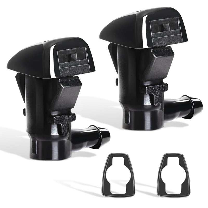 Belleone 2PCS Front Windshield Washer Nozzle Wiper Spray Kit fit for 2008-2012 Ford Fusion Mercury Milan Lincoln MKZ, Replacement for 8E5Z-17603-A - Image 1