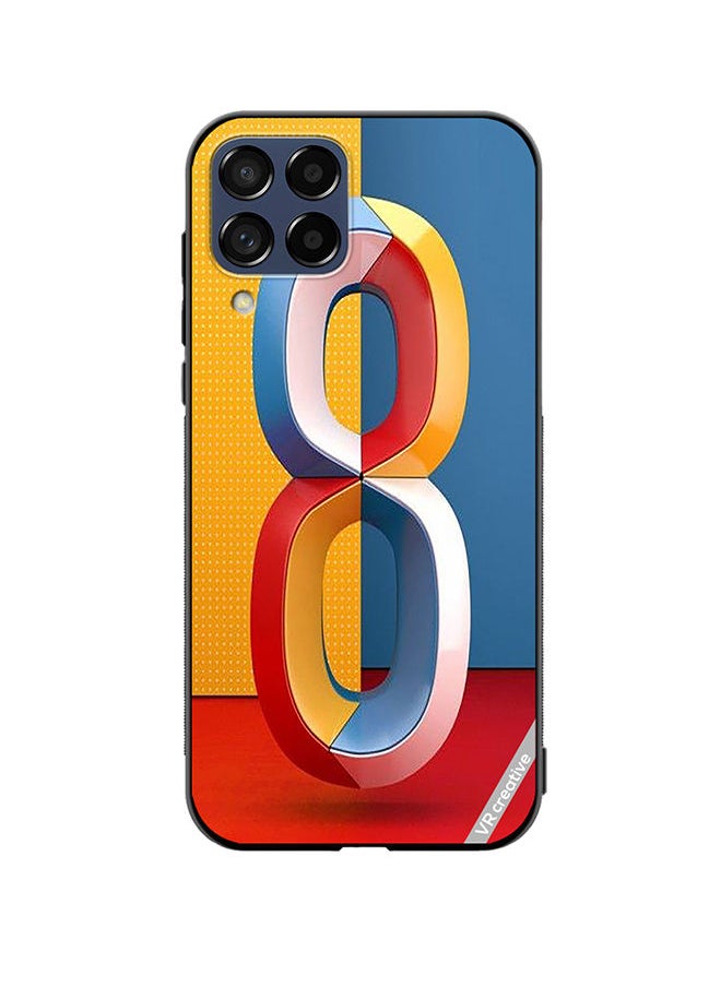 VR CREATIVE - Protective Case Cover For Samsung Galaxy A12 Number 8 Design Multicolour - Image 1