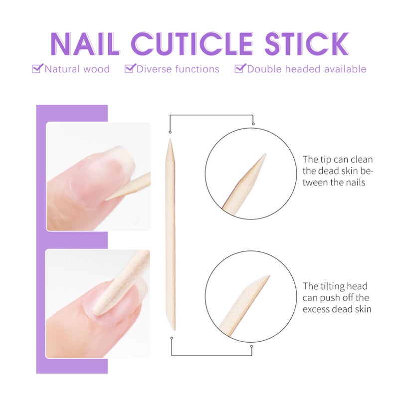 Press-on False Nail Kit Bright Color Waterdrop Shape Nail Art Tips Tools - Image 4