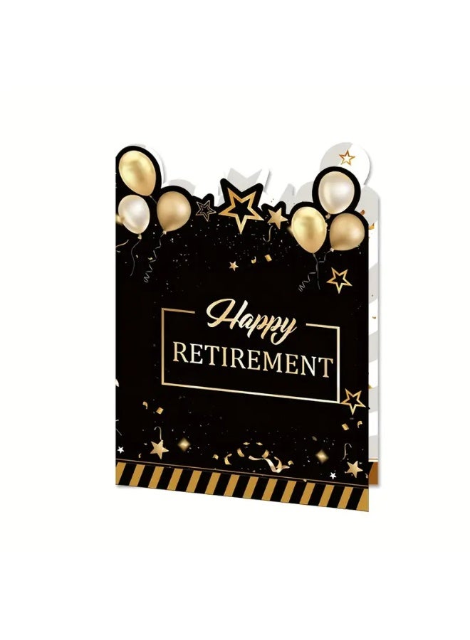 Jumbo Extra Large Retirement Party Farewell Card - Guest Book & Happy Retirement Sign for Men & Women, Perfect Gift from Coworkers