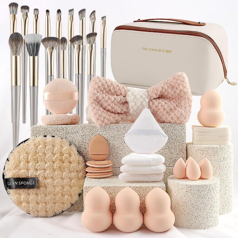 Goodern 40 PCS Multi-functional Makeup Tool Set with Bag - Image 1