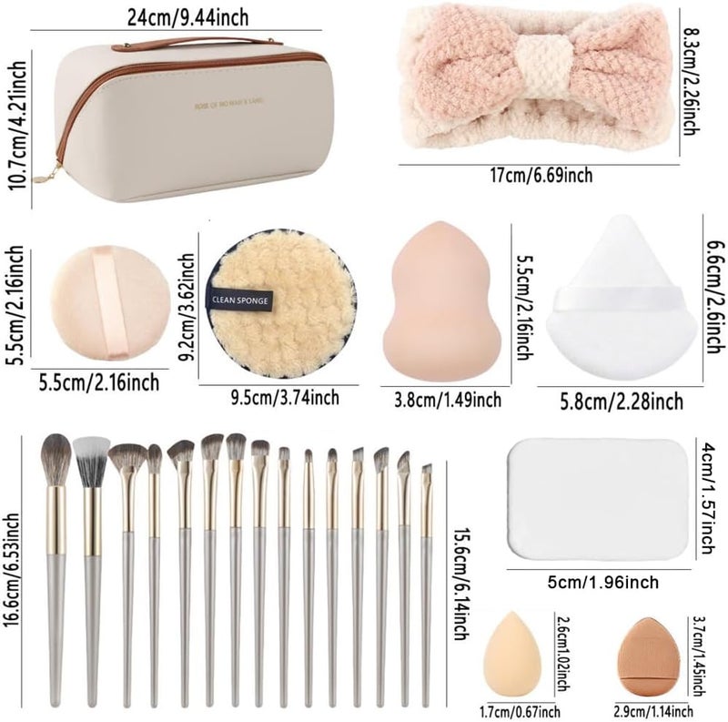 Goodern 40 PCS Multi-functional Makeup Tool Set with Bag - Image 2