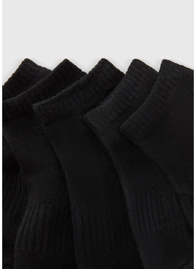 Matalan 5 Pack Boys Black Sports Trainers Socks
