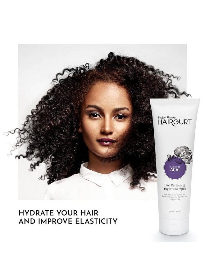 Hairgurt Curl Perfecting Yogurt Shampoo For Curly Coily And Wavy Hair Repair; For The Appearance Of Noticeably Thicker Fuller Hair Even On Color Treated Hair. Sulfatefree (237 Ml / 8 Oz)  - Image 4