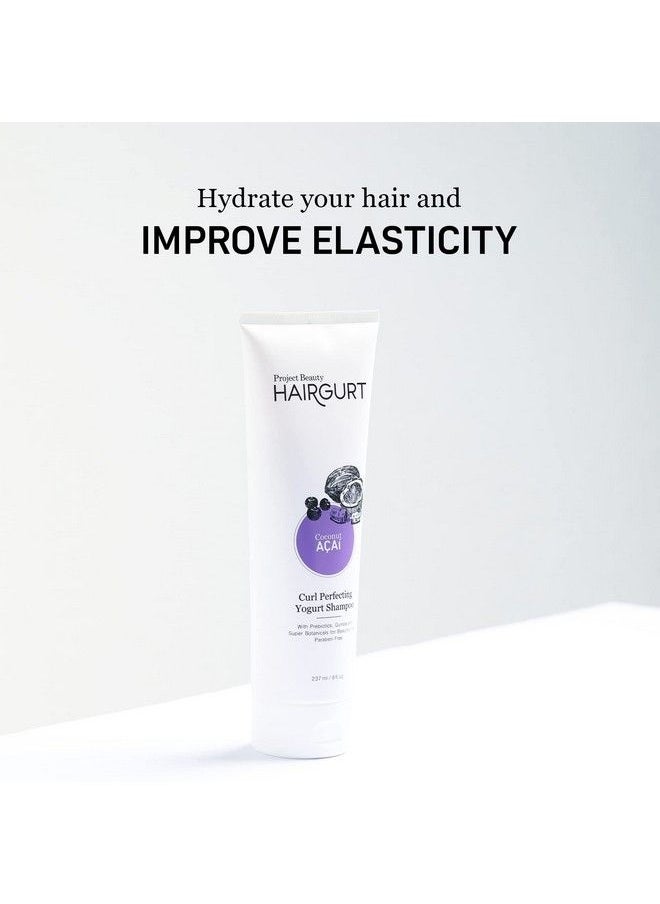 Hairgurt Curl Perfecting Yogurt Shampoo For Curly Coily And Wavy Hair Repair; For The Appearance Of Noticeably Thicker Fuller Hair Even On Color Treated Hair. Sulfatefree (237 Ml / 8 Oz)  - Image 3