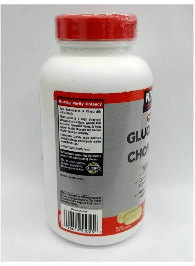 Kirkland Signature Extra Strength Glucosamine 1500 Mg Chondroitin 1200 Mg 220 Tablets  - Image 2