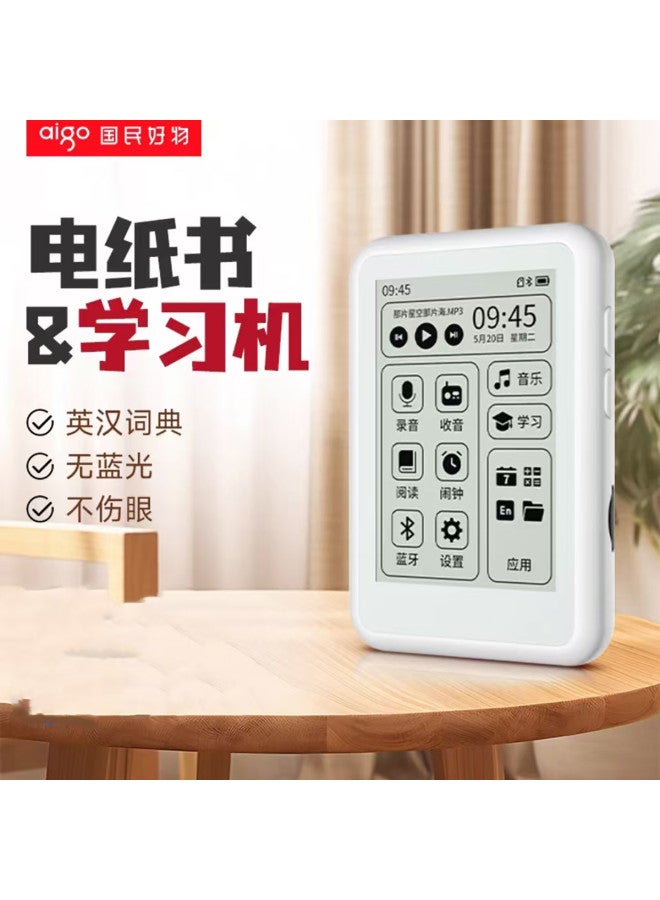 aigo مشغل موسيقى Mp4 بشاشة E-ink صديقة للعين Mp3 ووكمان جهاز تعليمي قاموس إلكتروني مع وظيفة تسجيل - Image 2