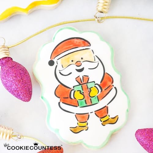 The Cookie Countess Inc The Cookie Countess Santa PYO Stencil - Image 2
