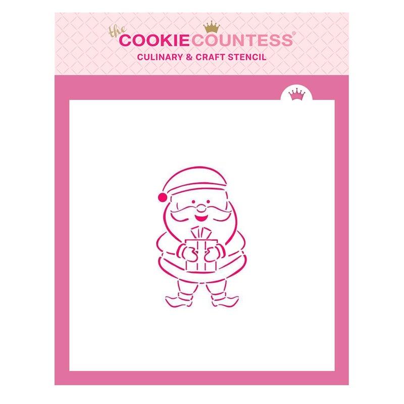 The Cookie Countess Inc The Cookie Countess Santa PYO Stencil - Image 4
