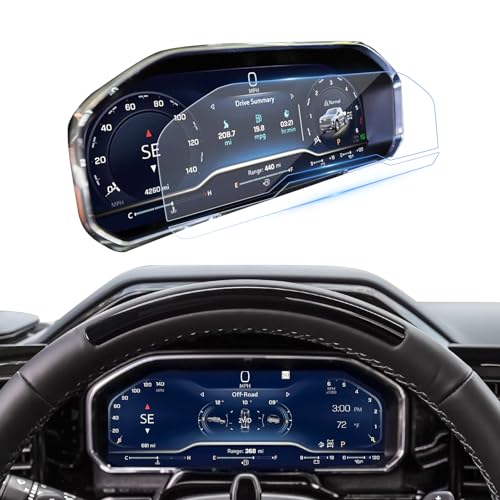 LANTU for Suburban Tahoe Yukon Dashboard Screen Protector for 2022-2024 2025 Chevy Silverado/GMC Sierra 1500&2024 2025 Silverado/Sierra 2500HD 3500HD Accessories Tempered Glass - Image 1
