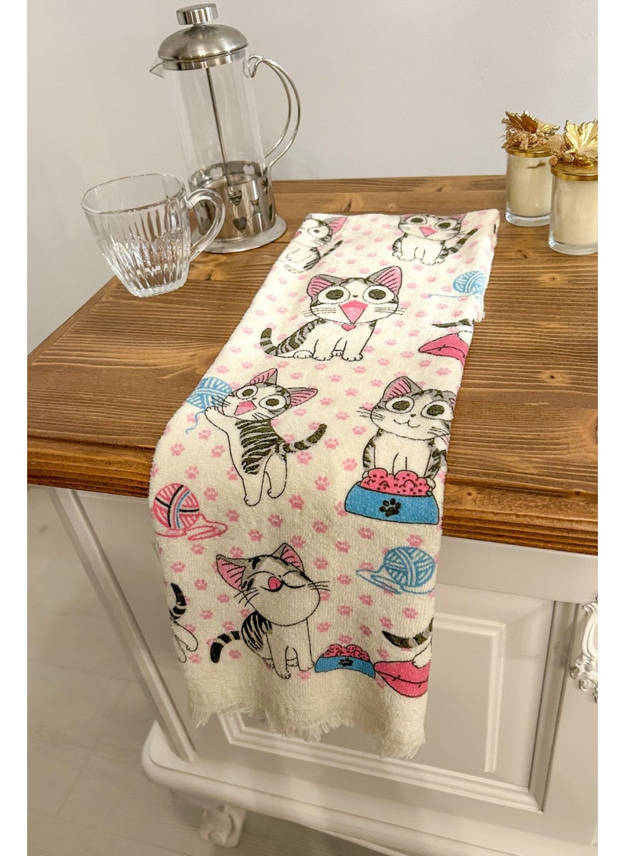 Cnr Garden Fringed Cotton Printed 100% Cotton 40X60 cm Hand Face Kitchen Towel Soft Patterned Water Absorbent Towel  - Image 1