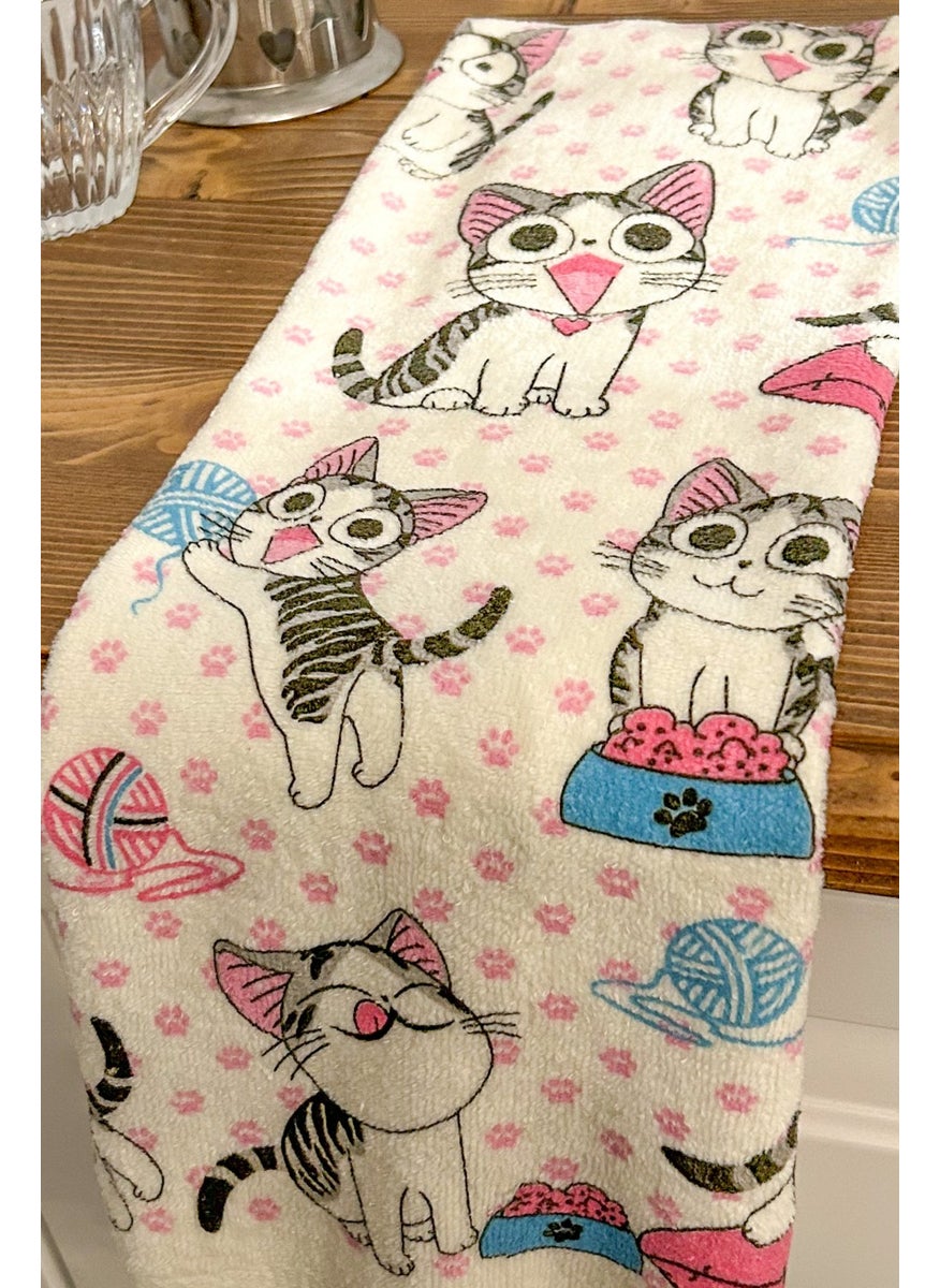 Cnr Garden Fringed Cotton Printed 100% Cotton 40X60 cm Hand Face Kitchen Towel Soft Patterned Water Absorbent Towel  - Image 3
