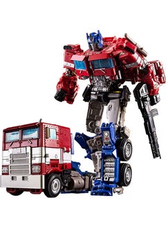 JUNYOUK High Quality Optimus Prime Alloy Deformation Car Robot Action Figure Toys  - Image 1