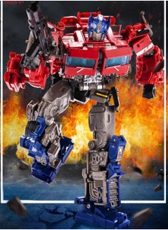 JUNYOUK High Quality Optimus Prime Alloy Deformation Car Robot Action Figure Toys  - Image 2