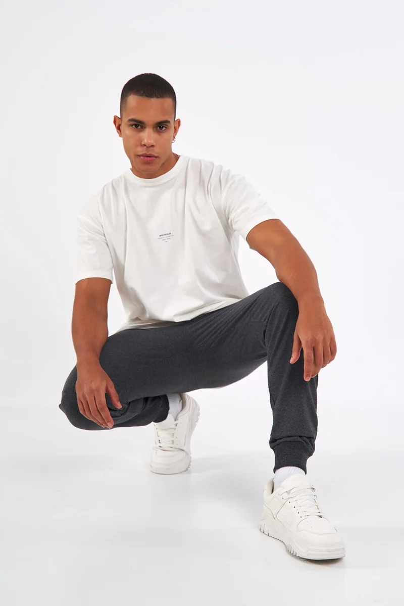 mmetalic Metalic Men's Anthracite Elastic Leg Sweatpants