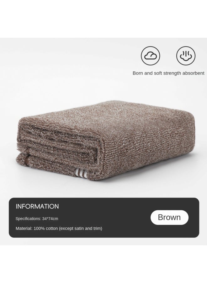 PEAK Cotton】soft & Absorbent Bath Towel - Thick & Durable Face Towel For Couples & Home Use (single Piece) - Image 2