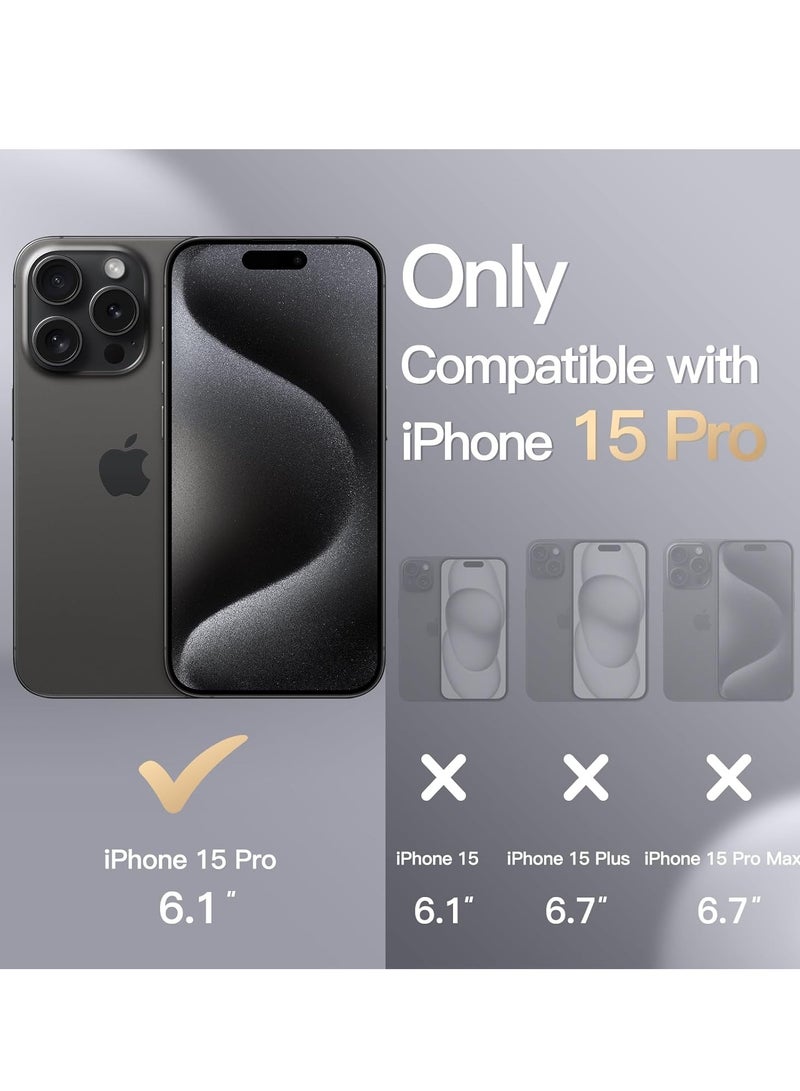 Houmt iPhone 15 Pro Case 6.1 Inch Liquid Gel Silicone iPhone 15 Pro Cover Inside Microfiber Soft Silky Touch Anti-Scratch Thin Shockproof Cover Compatible with iPhone 15 Pro - Image 2