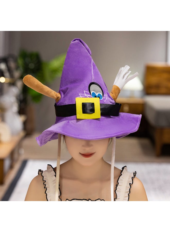 Halloween Hat Pinch Ear Moving Airbag Hat Ghost Colorful Glow Hat Wholesale-Specifications:Big White Goose Hat-Color:60cm Luminous Airbag Hat  - Image 4