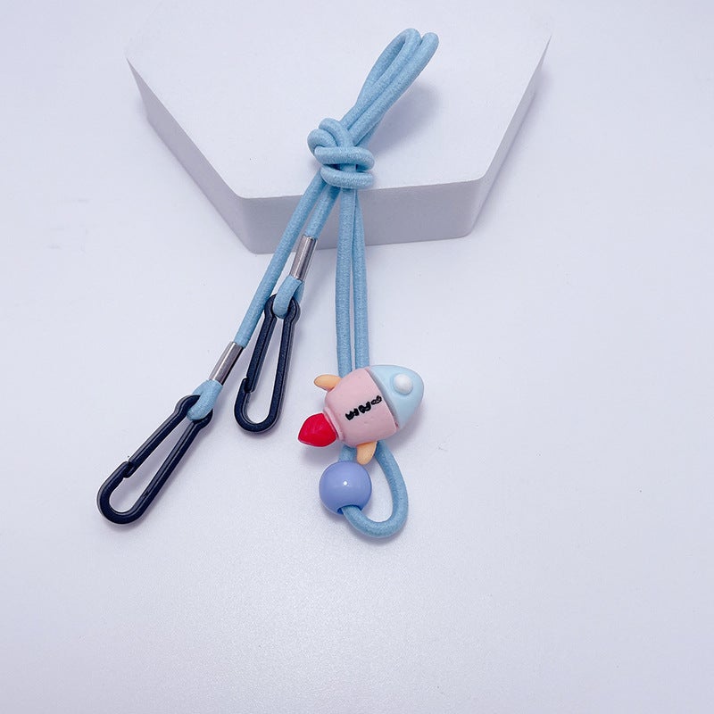Cartoon Kids Mask Lanyard Adjustable Ear Saver 39# Blue Earth - Image 4