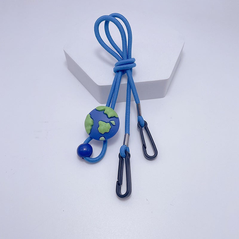 Cartoon Kids Mask Lanyard Adjustable Ear Saver 39# Blue Earth - Image 1