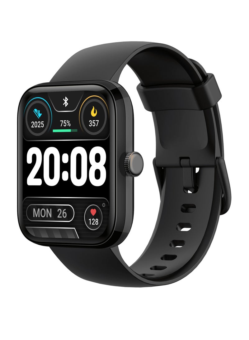 إبسون ساعة ذكية 1.85 بوصة، شاشة HD بتردد 60 هرتز، متعقب اللياقة البدنية مع معدل ضربات القلب ومستوى الأكسجين في الدم ومراقبة النوم، متوافقة مع IP68 مقاومة للماء - Image 1