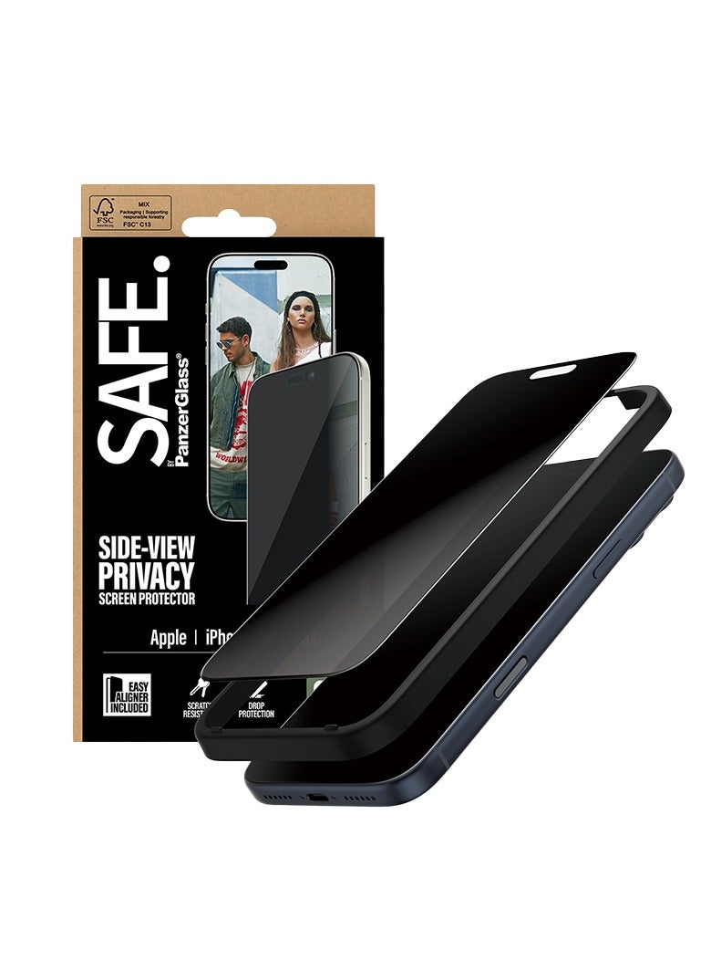 بانزرجلاس حماية شاشة بانزر جلاس SAFE ايفون 17 برو ماكس - شاشة كاملة حفظ الخصوصية - Image 2