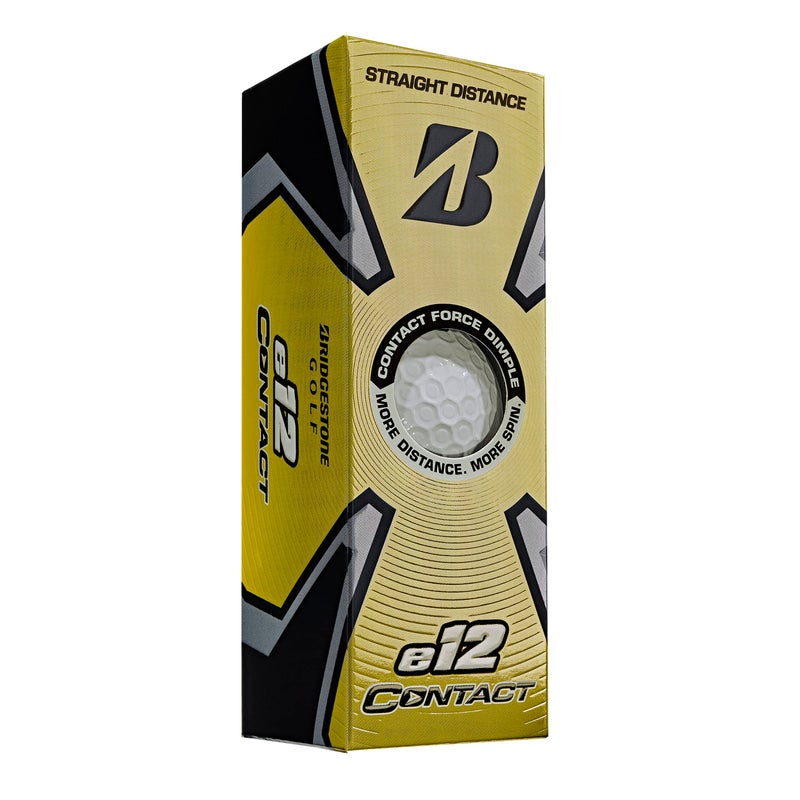 Bridgestone Golf 2023 Bridgestone Golf e12 Contact Golf Balls, White - Image 2