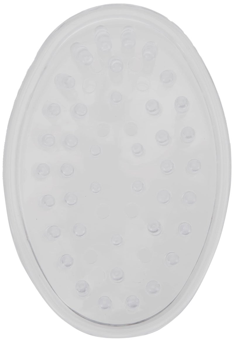 InterDesign iDesign Plastic Soap Dish, Soap Saver, and Kitchen Sponge Holder - Set of 3, 0.75” x 3.25” x 4.75”, Clear - Image 3