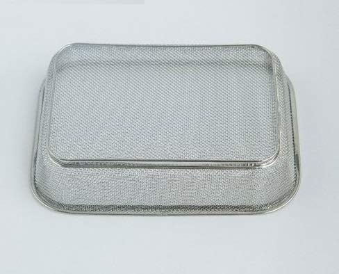 Dhanuom Stainless Steel Expanding Mesh Sink Strainer Rectangular Retractable Fruit Vegetable Drain Basket Silver Size 29CM - Image 2