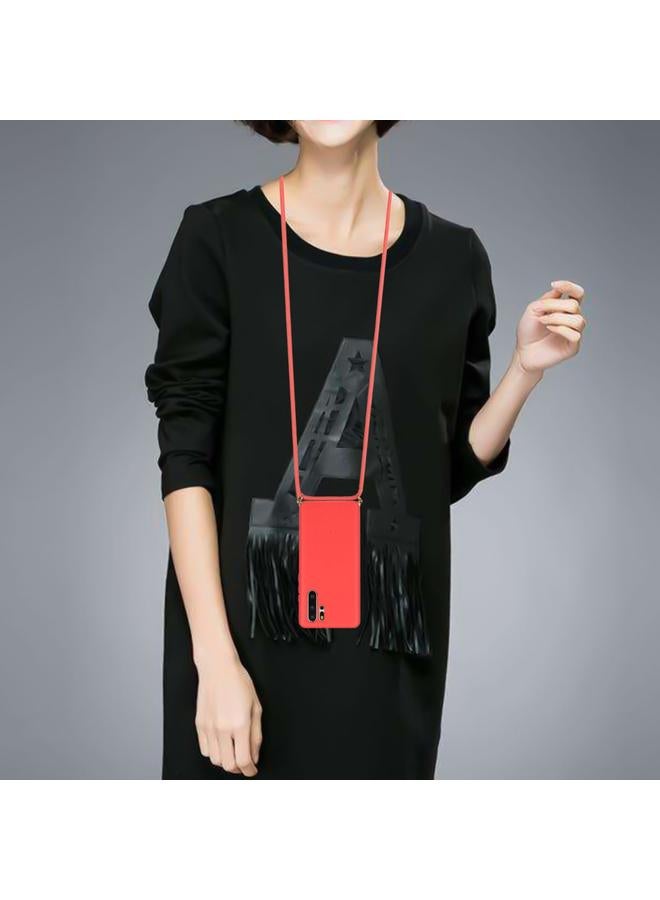 S-TOP Case For Huawei P30 Pro Wheat Straw Material + TPU Protective Case with Lanyard - Image 4