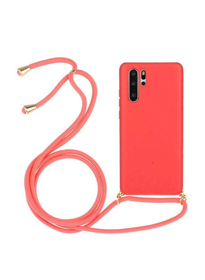 S-TOP Case For Huawei P30 Pro Wheat Straw Material + TPU Protective Case with Lanyard - Image 1