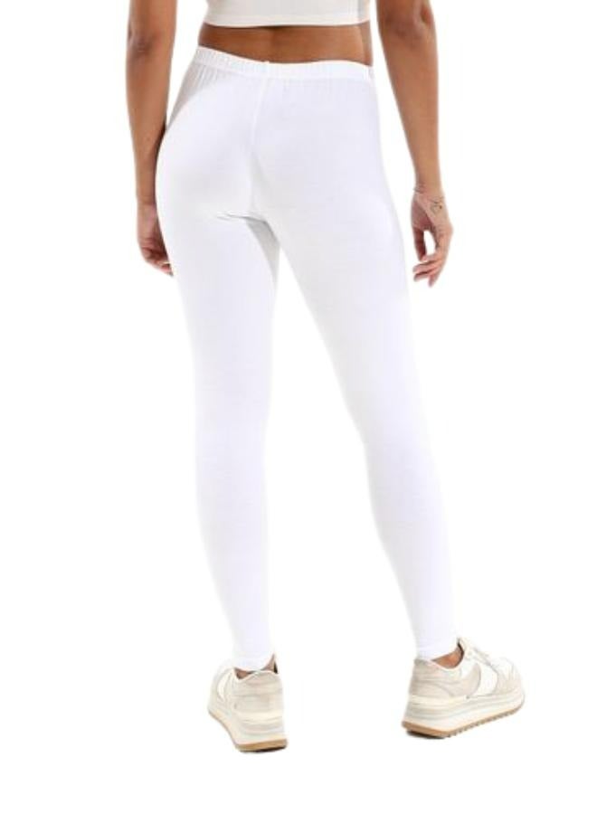 Cottonil Cotton Leggings Pants for Women - White - Image 2