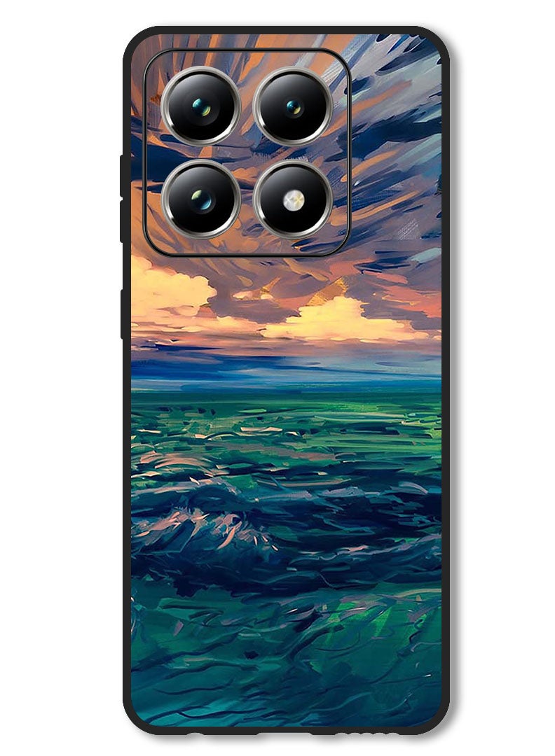 Theodor Case Compatible with Xiaomi 14T Protection Shockproof Bumper Cover Landscape - Image 1