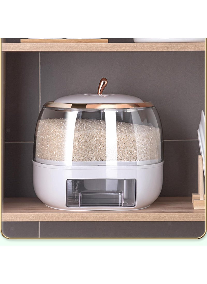 Olpad - Olpad Apple Shape 5KG Rice Dispenser Rice Container Cereal Dispenser Cereal containers Storage Rice Container Cereal containers Suitable for Rice Millet Beans apple rice dispenser 5kg - Image 1