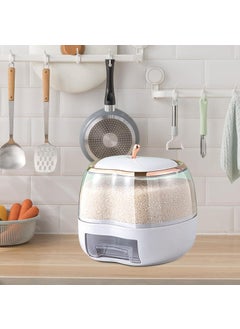Olpad Olpad Apple Shape 5KG Rice Dispenser Rice Container Cereal Dispenser Cereal containers Storage Rice Container Cereal containers Suitable for Rice Millet Beans apple rice dispenser 5kg  - Image 4