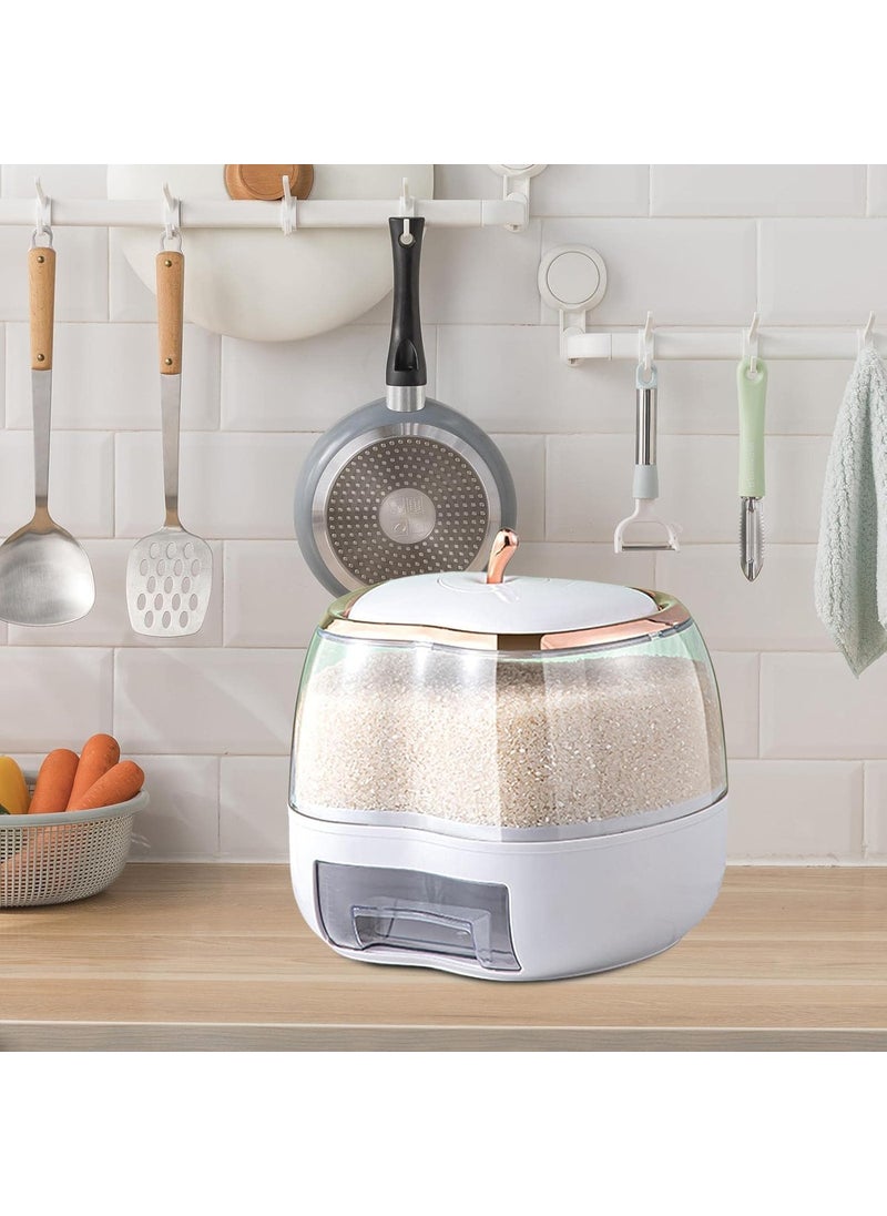 Olpad - Olpad Apple Shape 5KG Rice Dispenser Rice Container Cereal Dispenser Cereal containers Storage Rice Container Cereal containers Suitable for Rice Millet Beans apple rice dispenser 5kg - Image 1