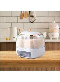 Olpad Olpad Apple Shape 5KG Rice Dispenser Rice Container Cereal Dispenser Cereal containers Storage Rice Container Cereal containers Suitable for Rice Millet Beans apple rice dispenser 5kg  - Image 2