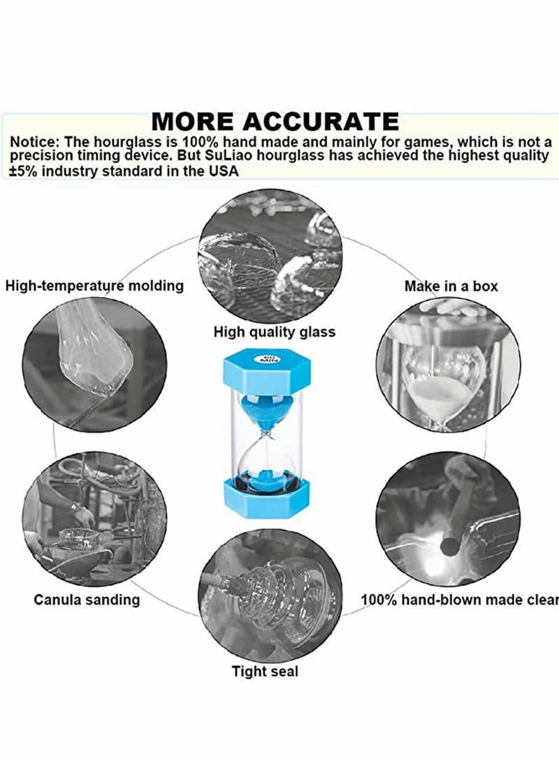 KASTWAVE Sandglass 30 Minute Sand Hourglass Timer Plastic Sand Clock, arge Half Hour Plastic Sandglass for Home, Desk, Office Decor  - Image 5