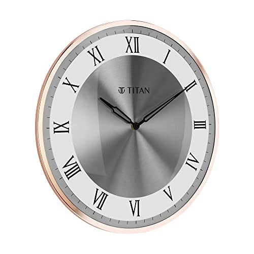 Titan Classic Rose Gold Wall Clock with Silent Sweep Technology - 40.0 cm x 40.0 cm (Large) - Image 3