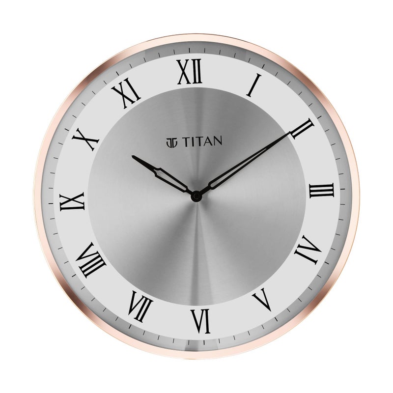 Titan Classic Rose Gold Wall Clock with Silent Sweep Technology - 40.0 cm x 40.0 cm (Large) - Image 4