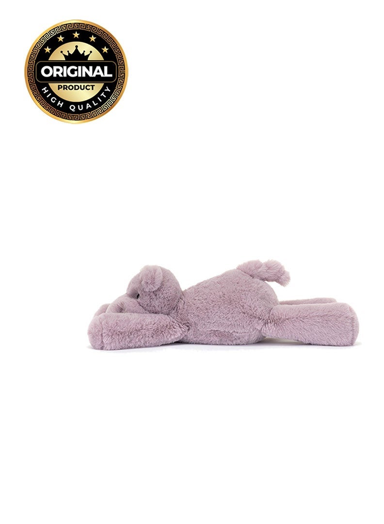 Jellycat Smudge Hippo Plush Toy 13cm – Ultra Soft Hippo Stuffed Animal with Floppy Body, Cuddly Mini Teddy for Babies, Kids & Collectors, Perfect Gift and Nursery Companion - Image 2