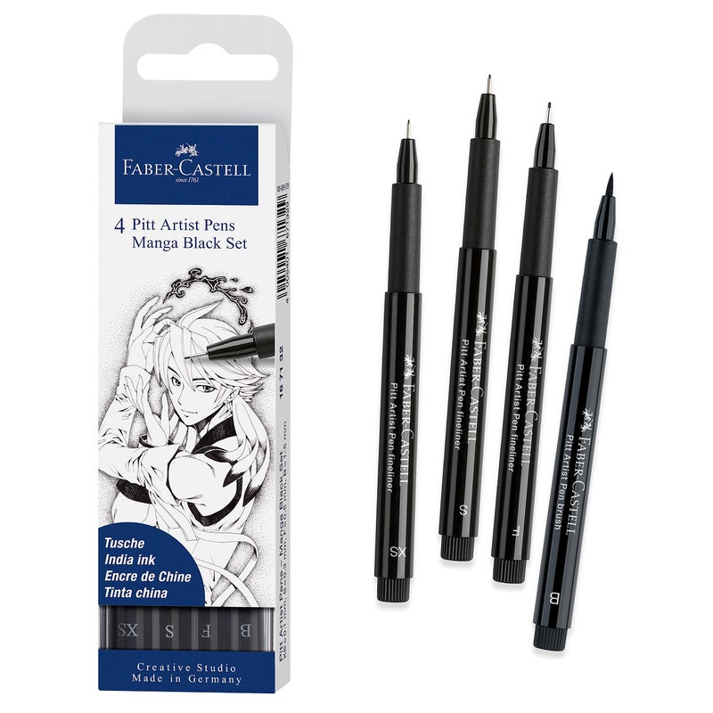 Faber-Castell PITT Artist Pen Manga Drawing Set 167132 - Image 1