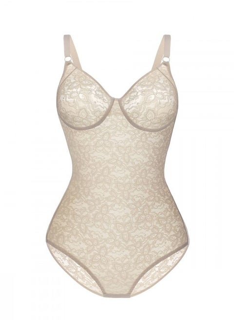 Sheer Lace One-Piece Body Shaping Corset