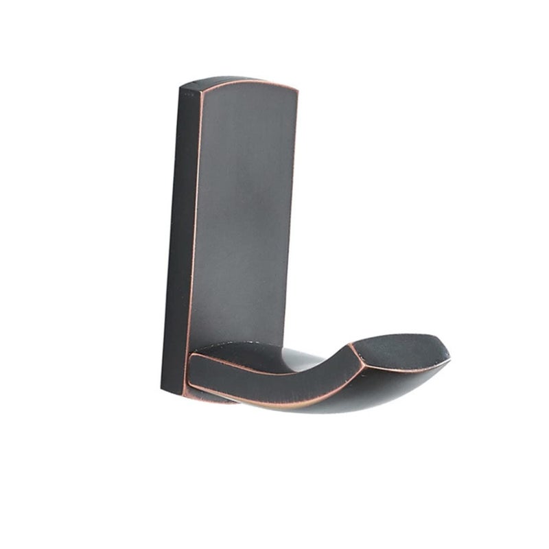 Wall Mounted Coat Hook Robe Hanger Brushed Finish For Bathroom Laundry Room Black 7X6 8X2 8CM - Image 2