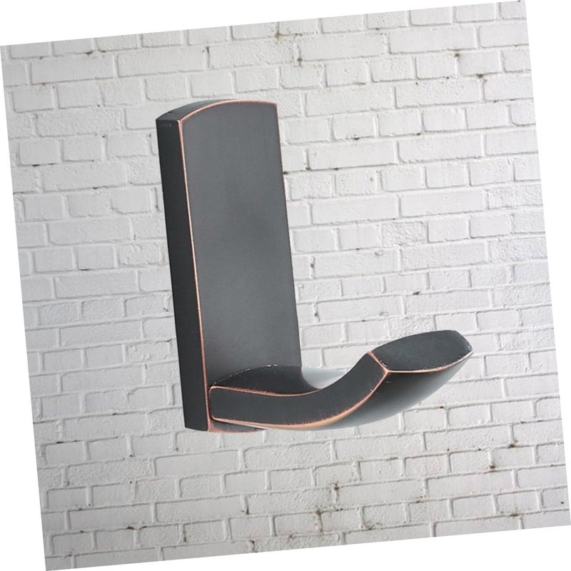 Wall Mounted Coat Hook Robe Hanger Brushed Finish For Bathroom Laundry Room Black 7X6 8X2 8CM - Image 5